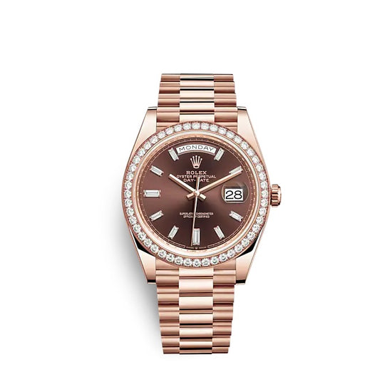 Rolex Replica Watch Day-Date 40 Everose gold 228345RBR-0006