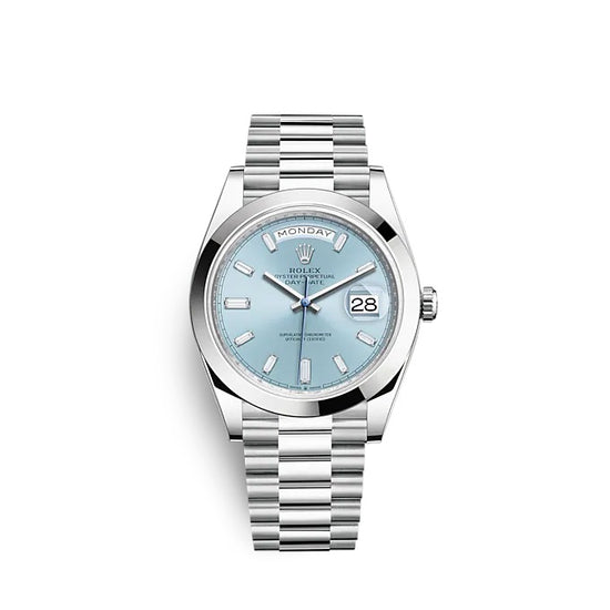 Rolex Replica Watch Day-Date 40 Platinum 228206-0002