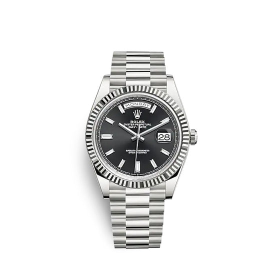 Rolex Replica Watch Day-Date 40 White gold 228239-0005