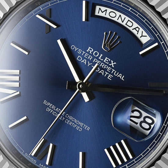 Rolex Replica Watch Day-Date 40 White gold 228239-0007