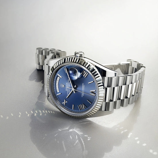 Rolex Replica Watch Day-Date 40 White gold 228239-0007