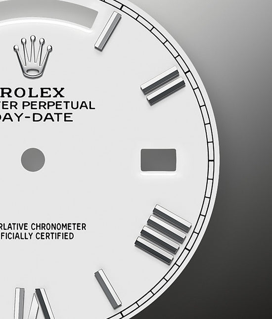Rolex Replica Watch Day-Date 40 White gold 228349RBR-0039