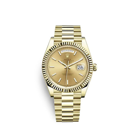 Rolex Replica Watch Day-Date 40 Yellow gold 228238-0003