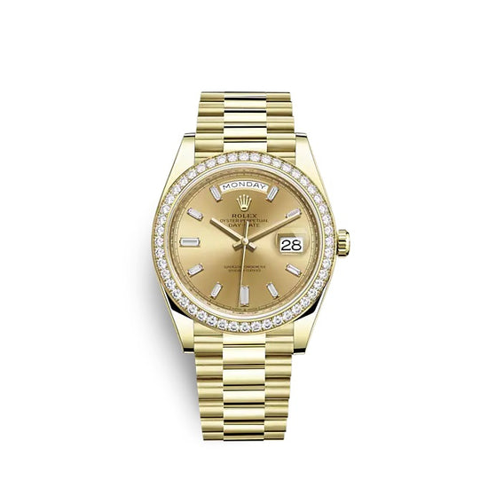 Rolex Replica Watch Day-Date 40 Yellow gold 228348RBR-0002