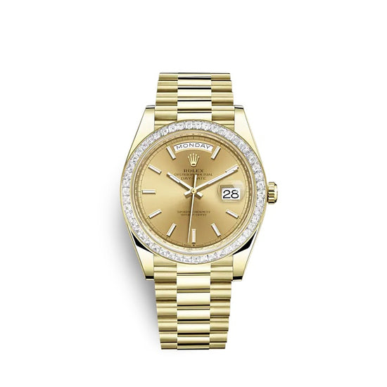 Rolex Replica Watch Day-Date 40 Yellow gold 228398TBR-0007