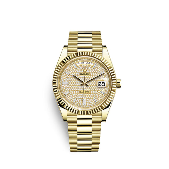 Rolex Replica Watch Day-Date, 40mm, 18k Yellow Gold, 228238-0054