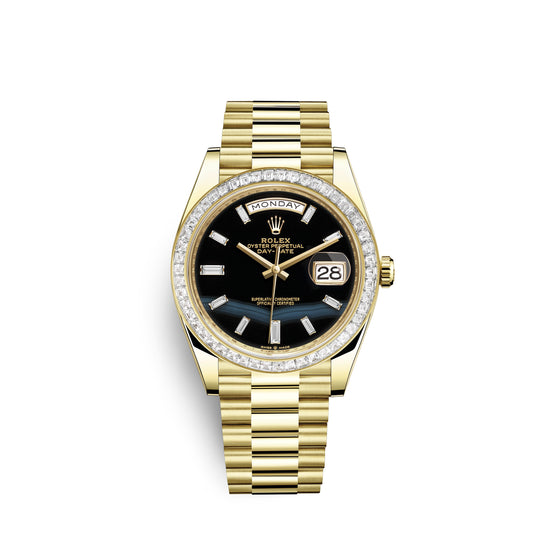 Rolex Replica Watch Day-Date, 40mm, 18k Yellow Gold and Diamonds, 228398tbr-0038