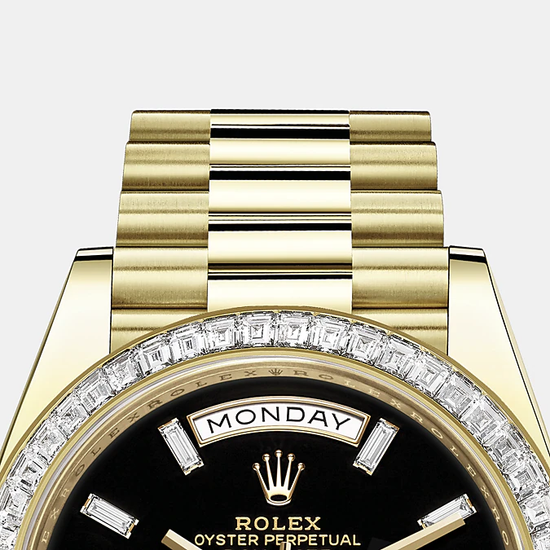 Rolex Replica Watch Day-Date, 40mm, 18k Yellow Gold and Diamonds, 228398tbr-0038