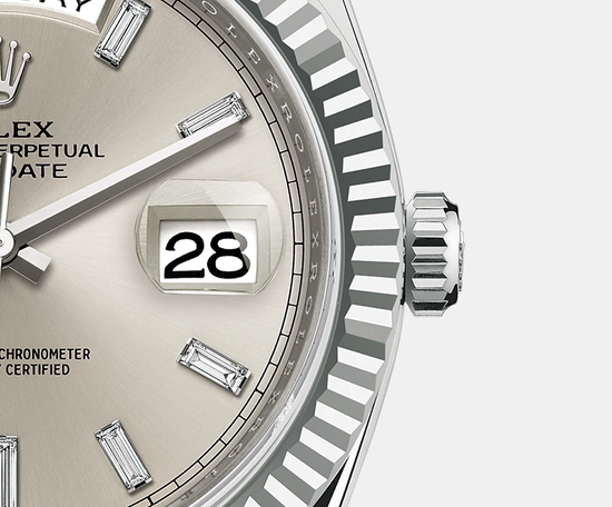 Rolex Replica Watch Day-Date, 40mm, Platinum, 228236-0002