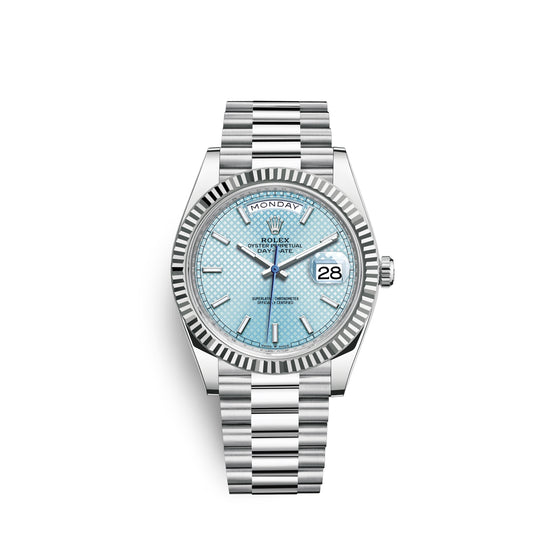 Rolex Replica Watch Day-Date, 40mm, Platinum, 228236-0005