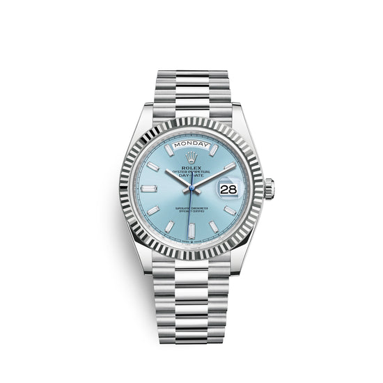 Rolex Replica Watch Day-Date, 40mm, Platinum, 228236-0006