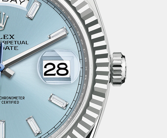 Rolex Replica Watch Day-Date, 40mm, Platinum, 228236-0006