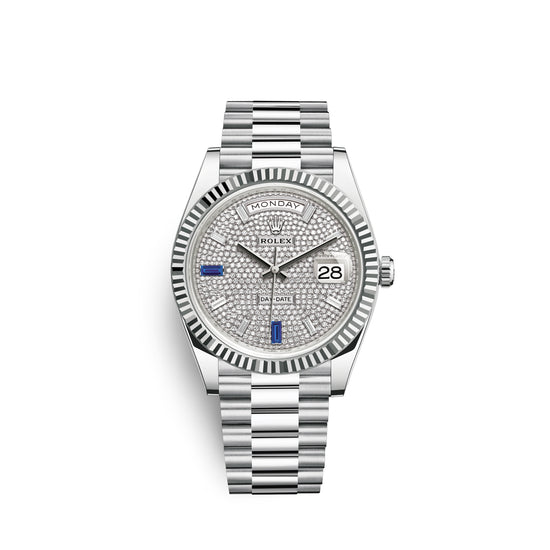 Rolex Replica Watch Day-Date, 40mm, Platinum, 228236-0009