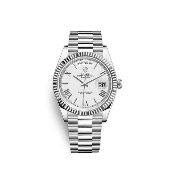 Rolex Replica Watch Day-Date, 40mm, Platinum, 228236-0010