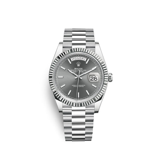 Rolex Replica Watch Day-Date, 40mm, Platinum, 228236-0013