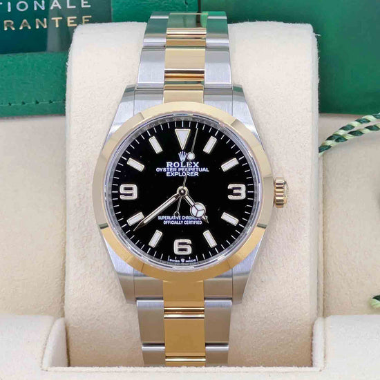 Rolex Replica Watch Explorer, 18k Yellow Gold and Stainless steel, 36mm, 124273-0001, 2024