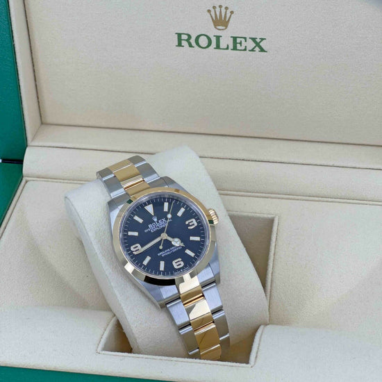 Rolex Replica Watch Explorer 36mm, Stainless Steel and 18k Yellow Gold, 124273