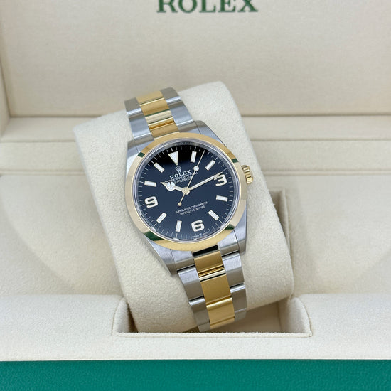 Rolex Replica Watch Explorer 36mm, Stainless Steel and 18k Yellow Gold, 124273