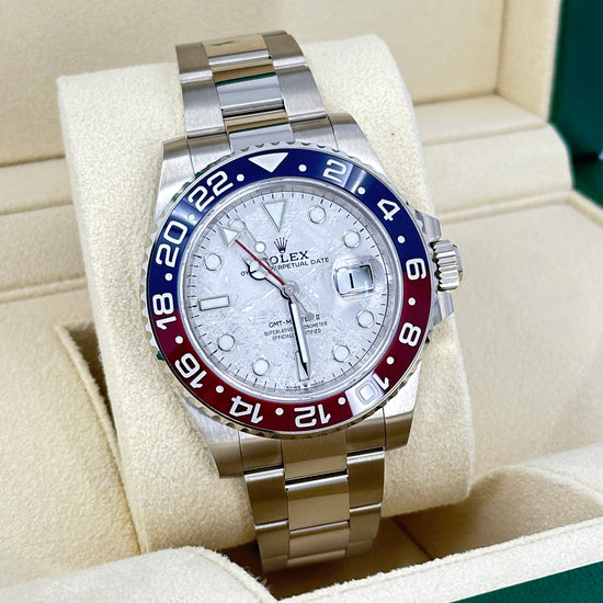 Rolex Replica Watch GMT-Master II 18 ct white gold 126719BLRO-0002