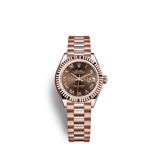 Rolex Replica Watch Lady-Datejust 28, 18k Everose Gold, 279175-0014