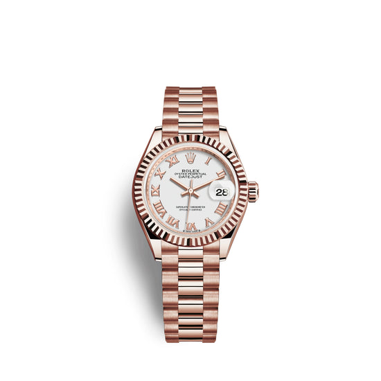 Rolex Replica Watch Lady-Datejust 28, 18k Everose Gold, 279175-0021