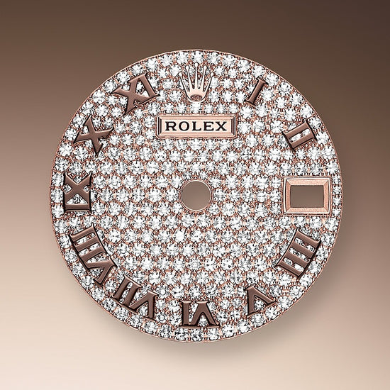 Rolex Replica Watch Lady-Datejust 28, 18k Everose Gold, 279175-0023