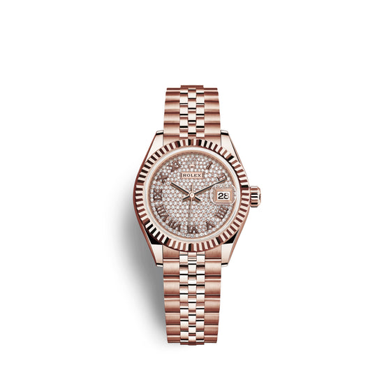 Rolex Replica Watch Lady-Datejust 28, 18k Everose Gold, 279175-0024