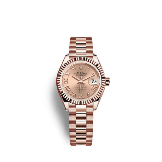 Rolex Replica Watch Lady-Datejust 28, 18k Everose Gold, 279175-0027