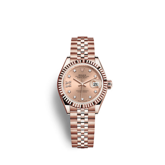 Rolex Replica Watch Lady-Datejust 28, 18k Everose Gold, 279175-0030