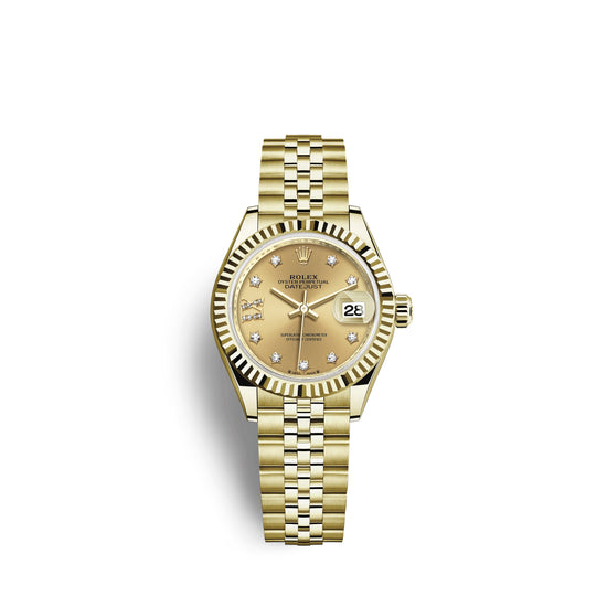 Rolex Replica Watch Lady-Datejust 28, 18k Yellow Gold, 279178-0014