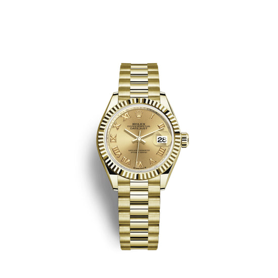 Rolex Replica Watch Lady-Datejust 28, 18k Yellow Gold, 279178-0022