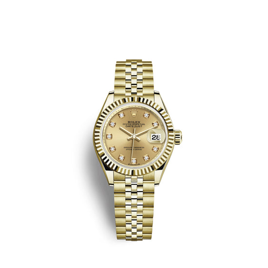 Rolex Replica Watch Lady-Datejust 28, 18k Yellow Gold, 279178-0024