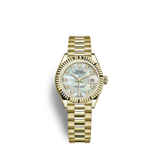 Rolex Replica Watch Lady-Datejust 28, 18k Yellow Gold, 279178-0025