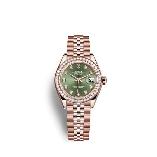 Rolex Replica Watch Lady-Datejust 28, 18kt Everose Gold and diamonds, 279135RBR-0015