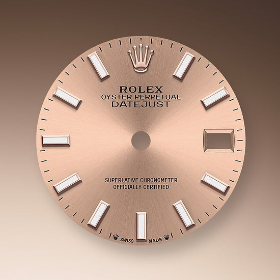 Rolex Replica Watch Lady-Datejust 28, 18kt Everose Gold and diamonds, 279135RBR-0025