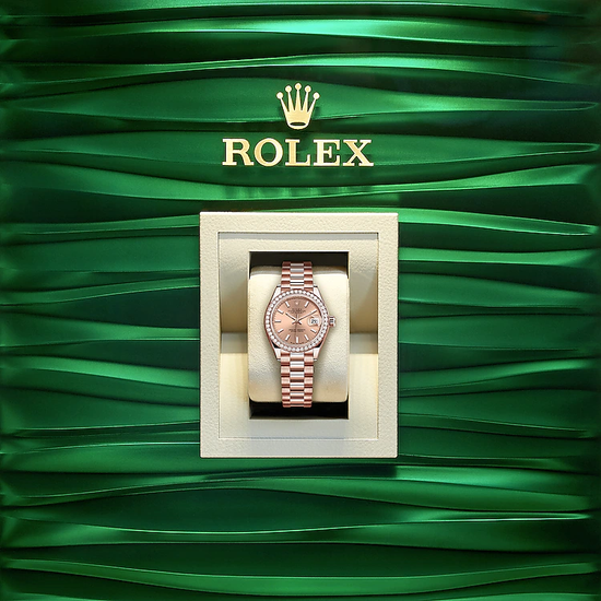 Rolex Replica Watch Lady-Datejust 28, 18kt Everose Gold and diamonds, 279135RBR-0025