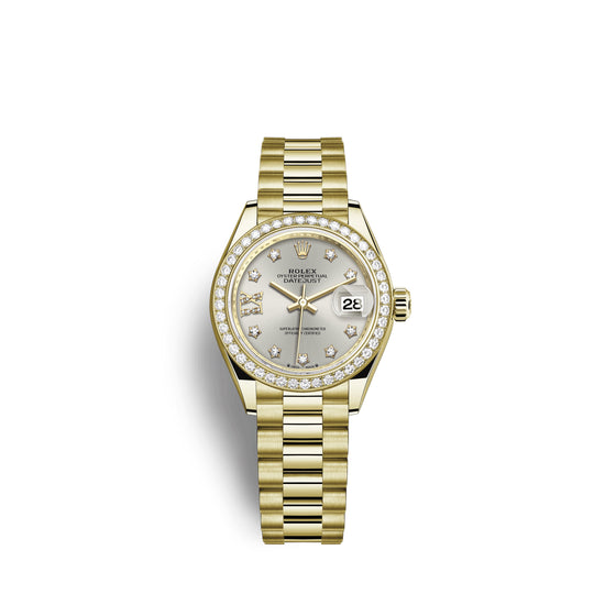 Rolex Replica Watch Lady-Datejust 28, 18kt Yellow Gold and diamonds, 279138RBR-0001