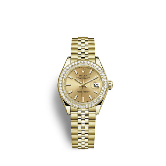 Rolex Replica Watch Lady-Datejust 28, 18kt Yellow Gold and diamonds, 279138RBR-0013