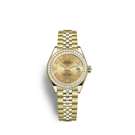 Rolex Replica Watch Lady-Datejust 28, 18kt Yellow Gold and diamonds, 279138RBR-0022