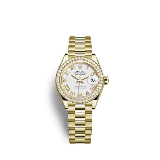 Rolex Replica Watch Lady-Datejust 28, 18kt Yellow Gold and diamonds, 279138RBR-0031