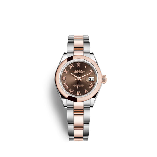 Rolex Replica Watch Lady-Datejust 28, Oystersteel and 18k Everose Gold, 279161-0010