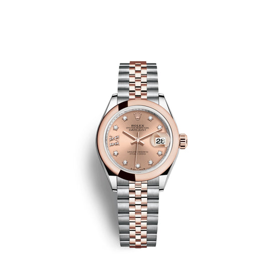 Rolex Replica Watch Lady-Datejust 28, Oystersteel and 18k Everose Gold, 279161-0027