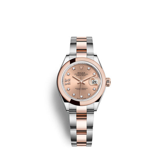 Rolex Replica Watch Lady-Datejust 28, Oystersteel and 18k Everose Gold, 279161-0028