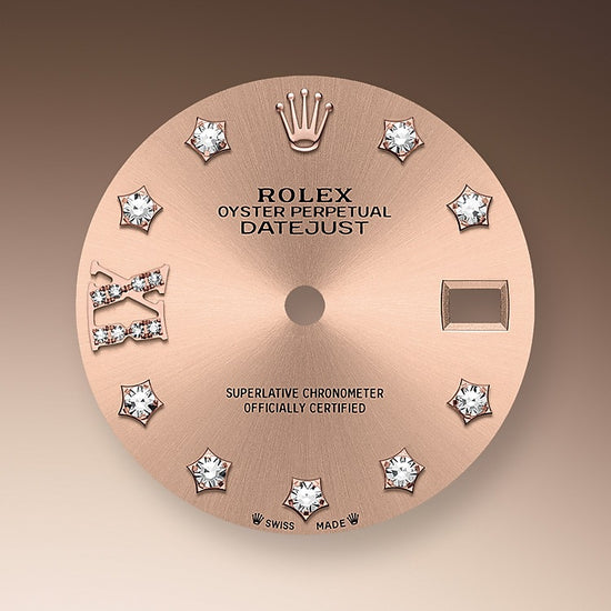 Rolex Replica Watch Lady-Datejust 28, Oystersteel and 18k Everose Gold, 279161-0028