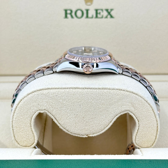 Rolex Replica Watch Lady-Datejust 28, Oystersteel and 18k Everose Gold, 279171-0007