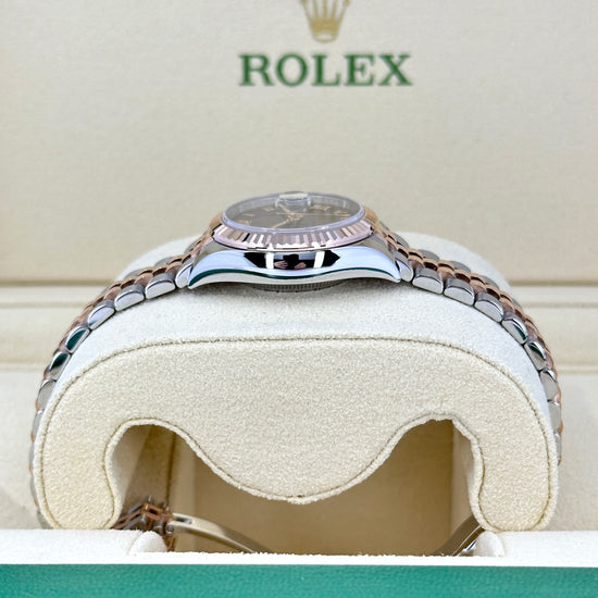 Rolex Replica Watch Lady-Datejust 28, Oystersteel and 18k Everose Gold, 279171-0009