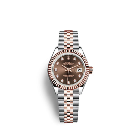 Rolex Replica Watch Lady-Datejust 28, Oystersteel and 18k Everose Gold, 279171-0011