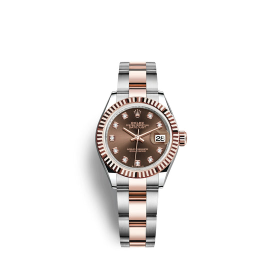 Rolex Replica Watch Lady-Datejust 28, Oystersteel and 18k Everose Gold, 279171-0012