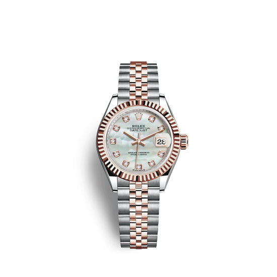 Rolex Replica Watch Lady-Datejust 28, Oystersteel and 18k Everose Gold, 279171-0013