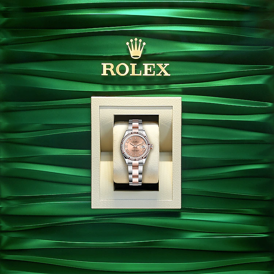 Rolex Replica Watch Lady-Datejust 28, Oystersteel and 18k Everose Gold, 279171-0026